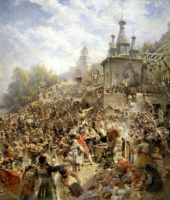 MAKOVSKY Constantine – Appeal Minin, 900 Classic russian paintings