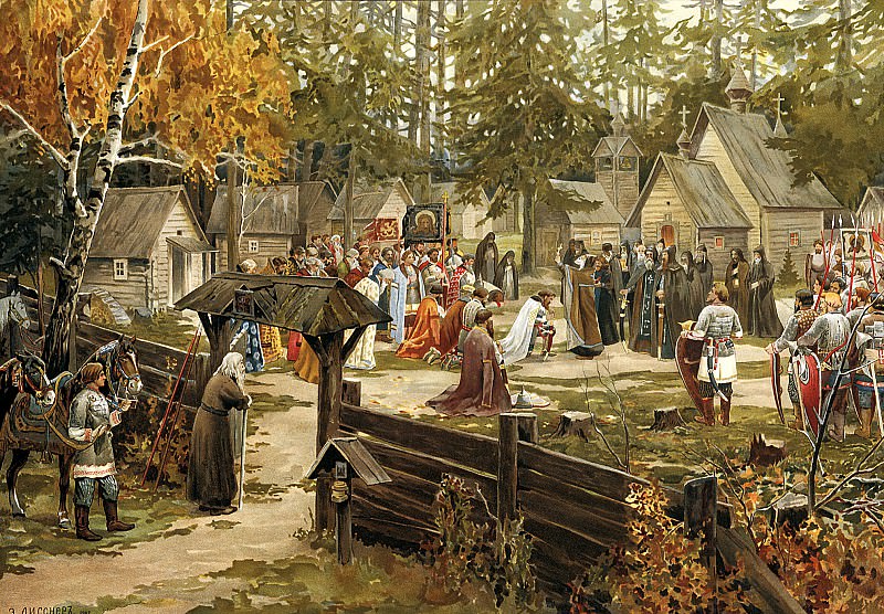 Lissner Ernst – Trinity-Sergius Lavra, 900 Classic russian paintings