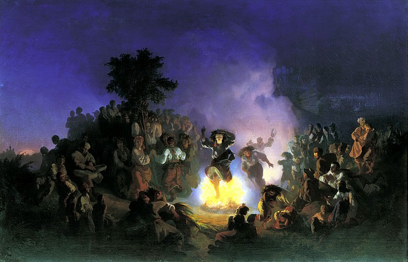 SOKOLOV Ivan – Night of Ivan Kupala-, 900 Classic russian paintings