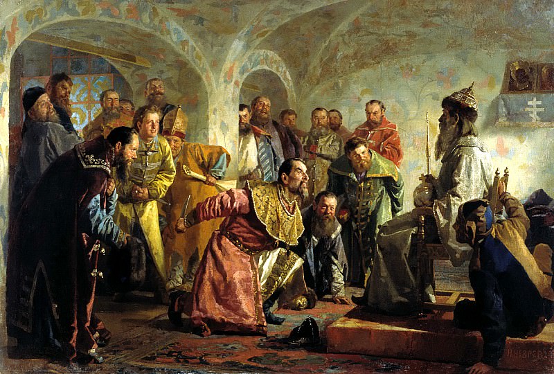 НЕВРЕВ Николай – Опричники, 900 Картин самых известных русских художников