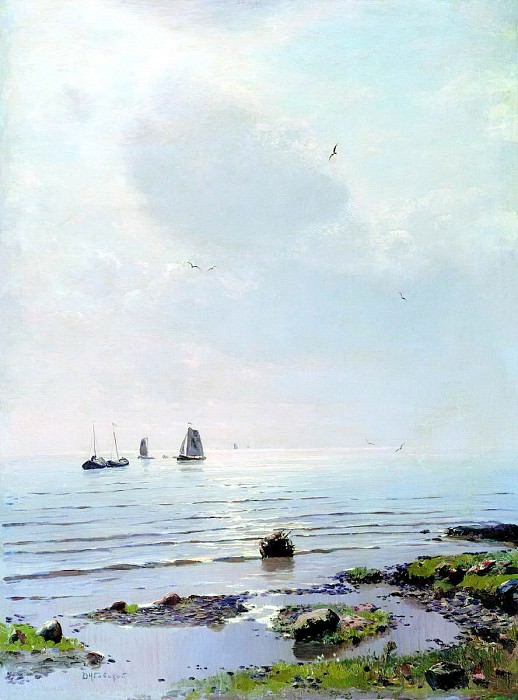 DUBOVSKAYA Nick – Lake Ladoga, 900 Classic russian paintings