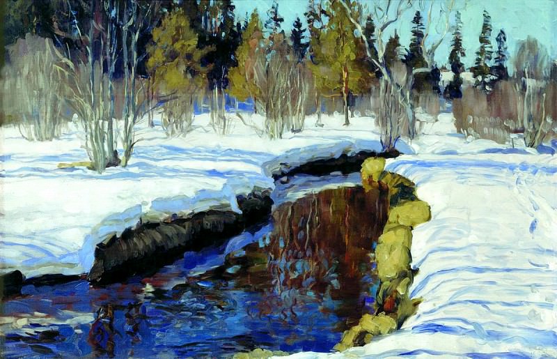 Zhukovsky Stanislav – Winter, 900 Classic russian paintings