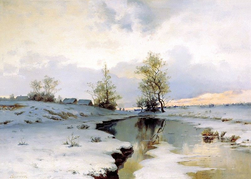 ENDOGUROV Ivan – Early Spring, 900 Classic russian paintings