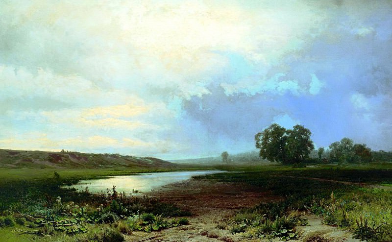 Fedor Vasiliev – Wet meadow, 900 Classic russian paintings