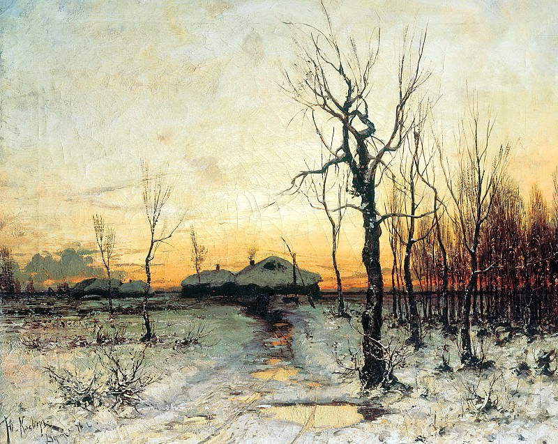 Klever Julius – Winter, 900 Classic russian paintings