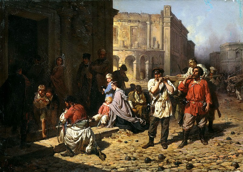 Philip Constantine – in besieged Sevastopol, 900 Classic russian paintings