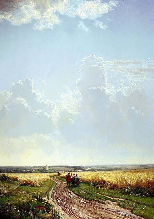 Shishkin Ivan – Noon. In the vicinity of Moscow, 900 Classic russian paintings