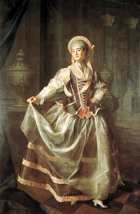 Levitsky Dmitry – Portrait of Empress ward educational society for young ladies Alexandra Levshina, 900 Classic russian paintings