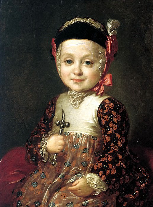 Rocot Fyodor – Portrait of AG Bobrinsky in childhood, 900 Classic russian paintings