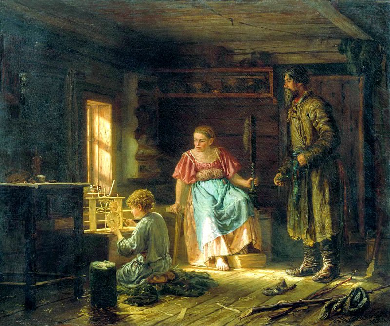 Maximov Vasiliy – The Boy Mechanic, 900 Classic russian paintings