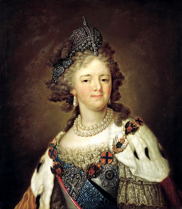 Borovikovsky Vladimir – Portrait of Empress Maria Feodorovna, 900 Classic russian paintings