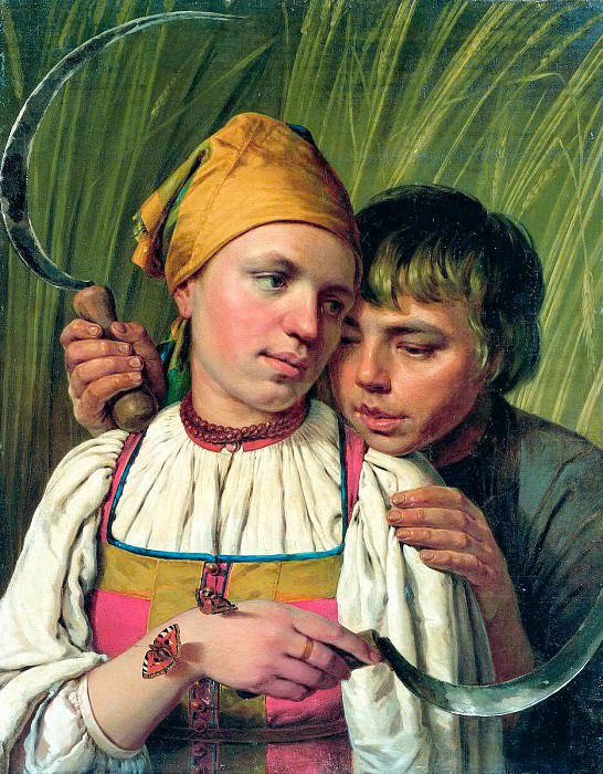 Venetsianov Alexei – Harvester, 900 Classic russian paintings