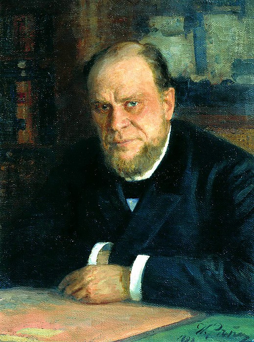 Ilya Repin – Portrait of Koni, 900 Classic russian paintings
