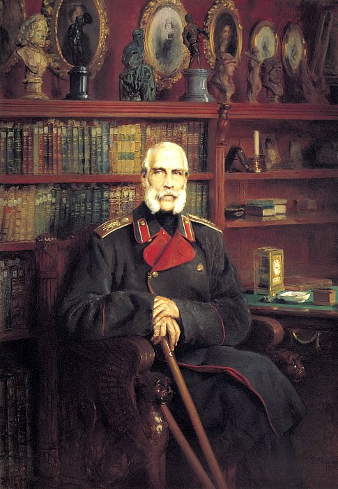 MAKOVSKY Constantin – Portrait of Count Sergei Stroganoff Georgiyevich, 900 Classic russian paintings