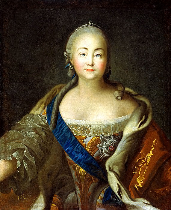 Argun Ivan – Portrait of Empress Elizaveta Petrovna. 1, 900 Classic russian paintings