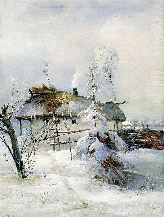 Alexei Savrasov – Winter, 900 Classic russian paintings