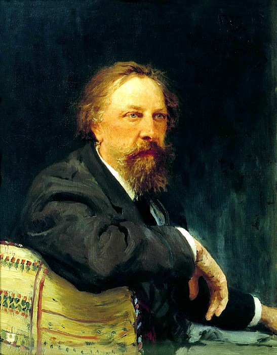 Ilya Repin – Portrait of AK Tolstoy, 900 Classic russian paintings