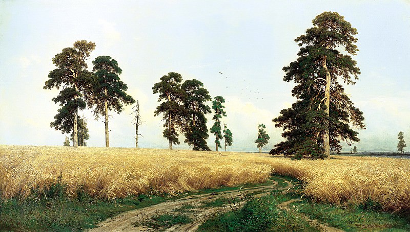 Shishkin Ivan – Rye, 900 Classic russian paintings
