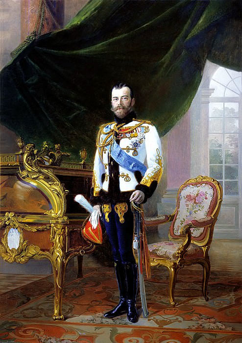ЛИПГАРТ Эрнест – Император Николай II, 900 Картин самых известных русских художников