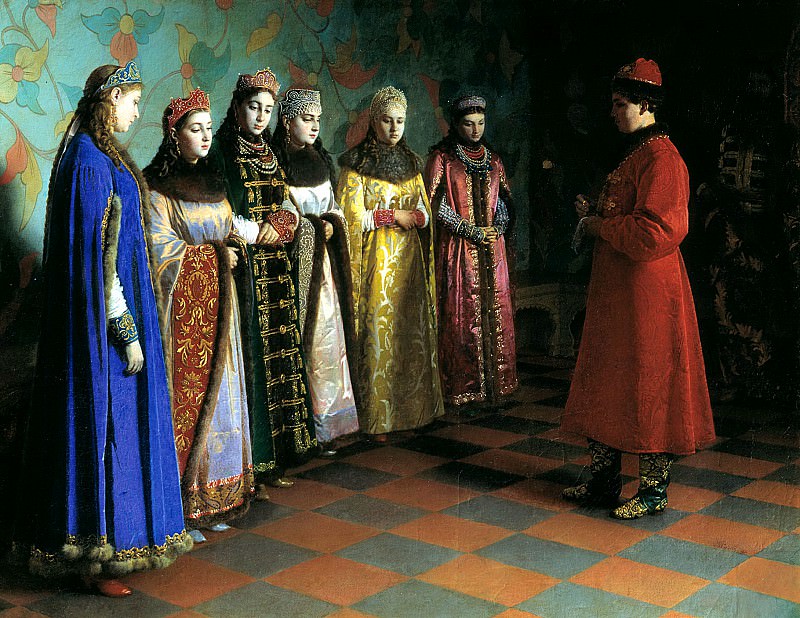 SEDOV Gregory – Choosing bride Tsar Alexei Mikhailovich, 900 Classic russian paintings