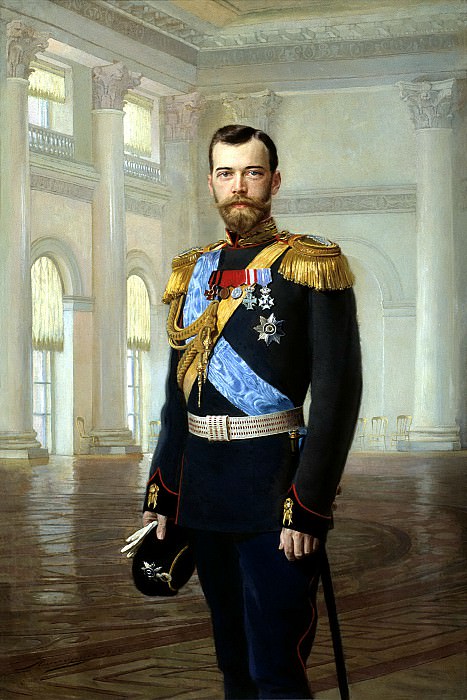 Lipgart Ernest – Portrait of Emperor Nicholas II, 900 Classic russian paintings