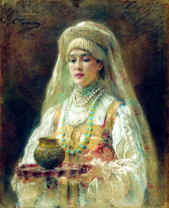 MAKOVSKY Constantine – Charca honey, 900 Classic russian paintings