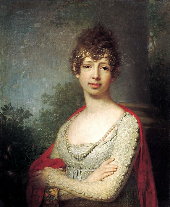 Borovikovsky Vladimir – Portrait of Grand Duchess Maria Pavlovna, 900 Classic russian paintings