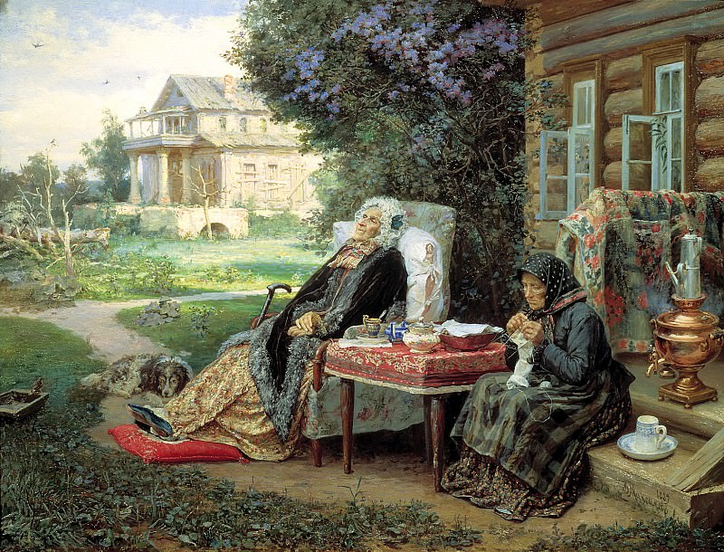 Maximov Vasiliy – All in the past, 900 Classic russian paintings
