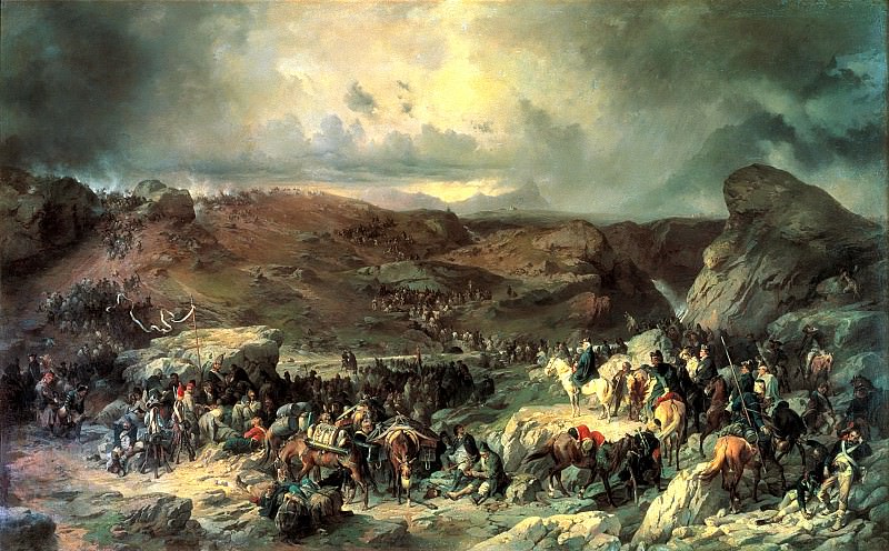 Kotzebue Alexander – Moving troops Suvorov Crossing the St. Gotthard September 13, 1799, 900 Classic russian paintings