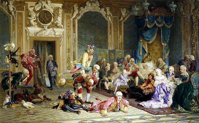ЯКОБИ Валерий – Шуты при дворе императрицы Анны Иоанновны, 900 Картин самых известных русских художников