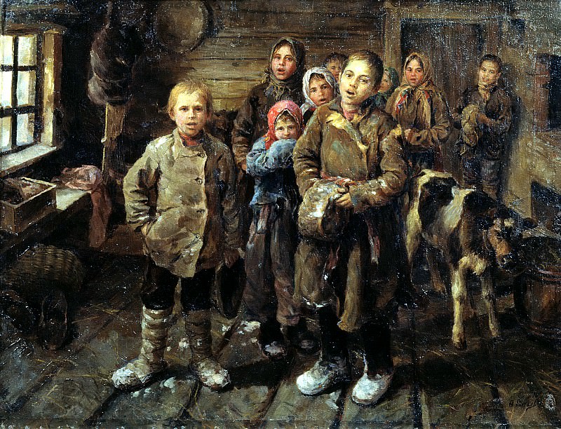 Sychkov Fedotov – waits, 900 Classic russian paintings