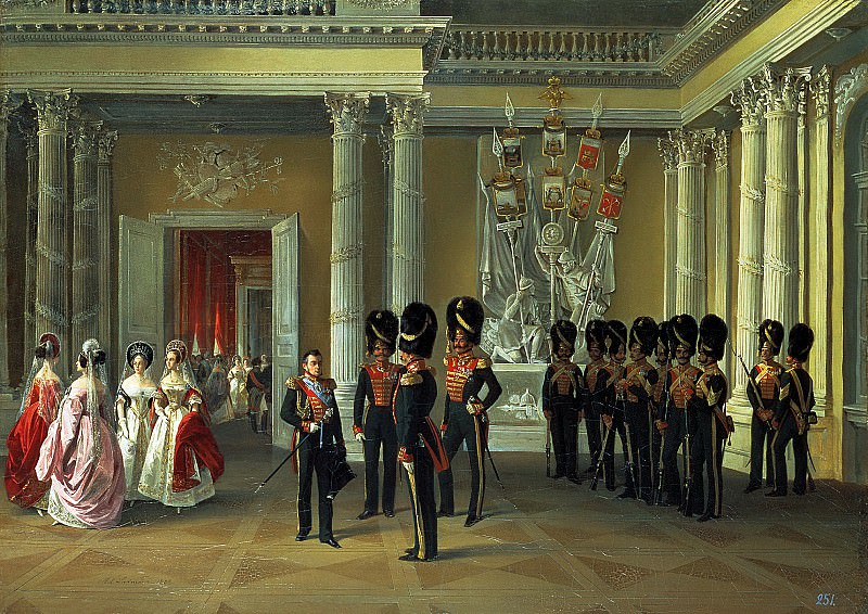 LADYURNER Adolf – The Armorial Hall of the Winter Palace, 900 Classic russian paintings