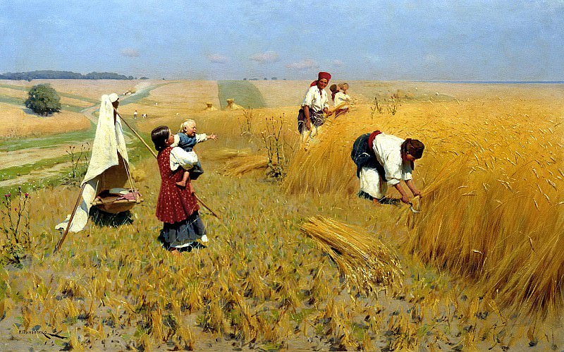 Pimonenko Nick – Harvest in Ukraine, 900 Classic russian paintings