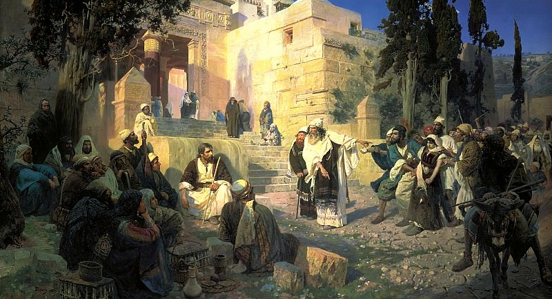 Polenov Vasily – Christ and the Sinner, 900 Classic russian paintings