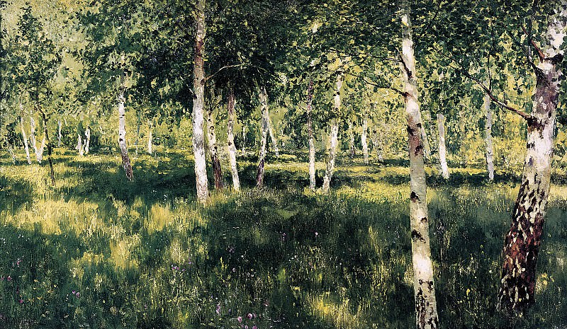 Isaak Levitan – Birchwood, 900 Classic russian paintings
