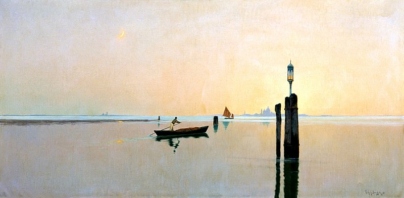 Bergholz, Richard – Laguna in Murano, 900 Classic russian paintings