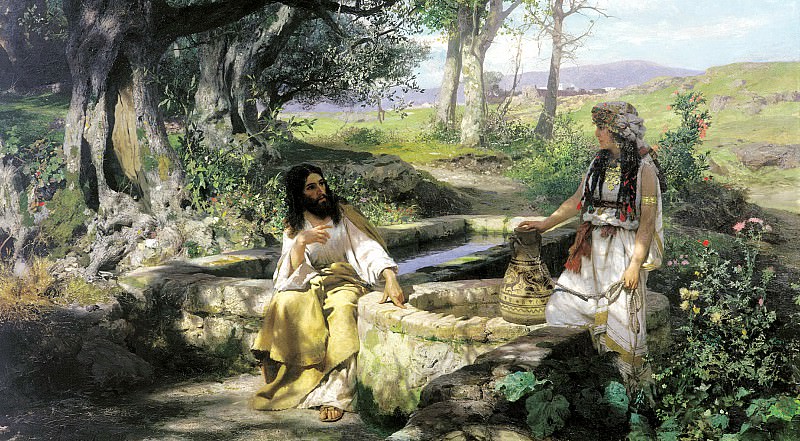 Semiradsky Henry – Christ and the Samaritan woman, 900 Classic russian paintings