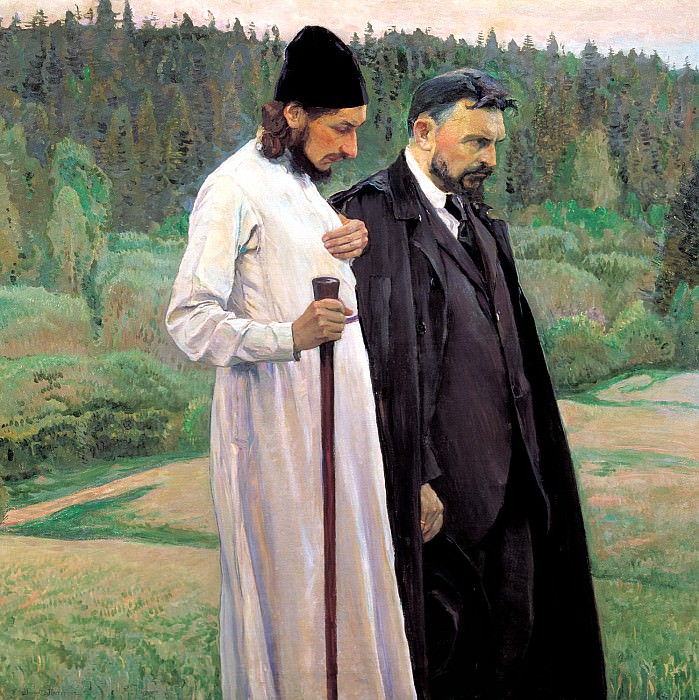 НЕСТЕРОВ Михаил – Философы, 900 Картин самых известных русских художников