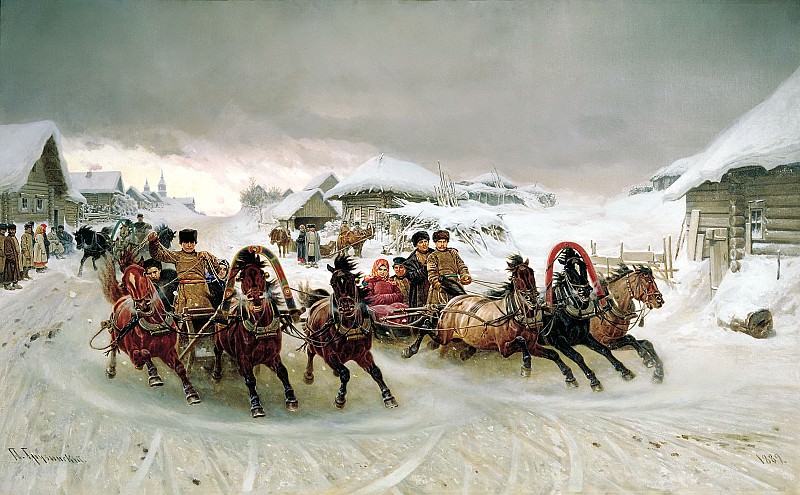 Georgian Peter – Carnival, 900 Classic russian paintings