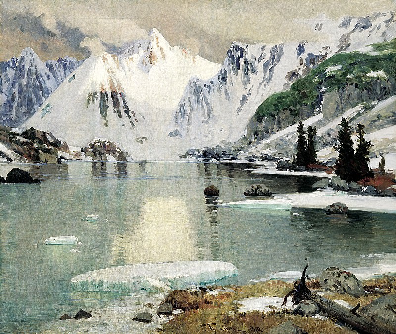 Gurkin Gregory – Lake Mountain Spirits, 900 Classic russian paintings