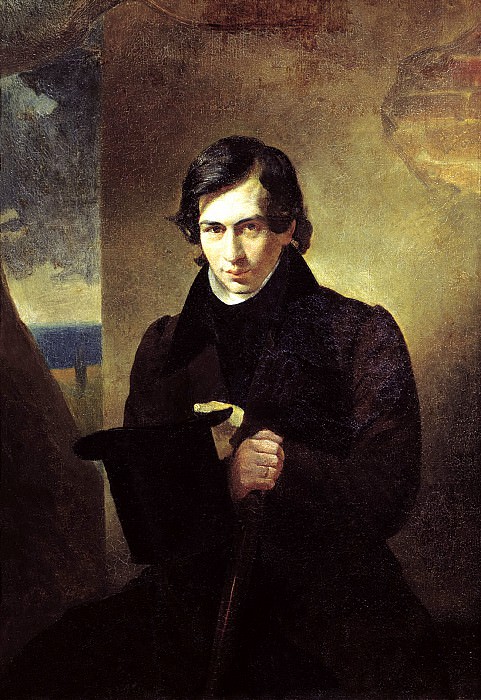BRYULLOV Karl – Portrait of the Writer Nestor Vasilevich Puppeteer, 900 Classic russian paintings