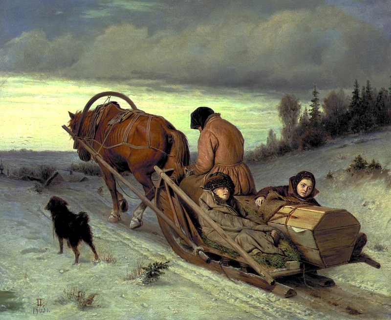 Perov Vasily – Journey, 900 Classic russian paintings