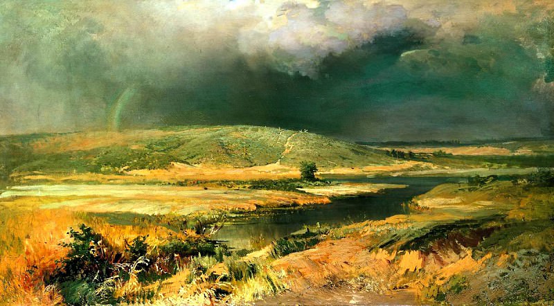 Fedor Vasiliev – Volga lagoons, 900 Classic russian paintings