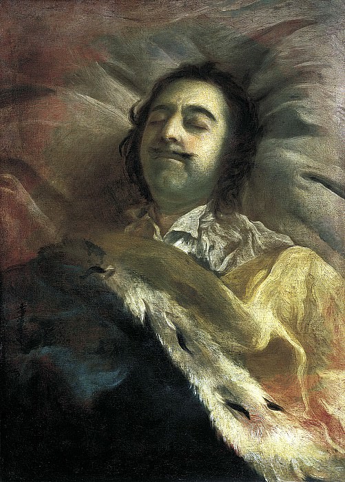 NIKITIN Ivan – Peter I on the deathbed, 900 Classic russian paintings