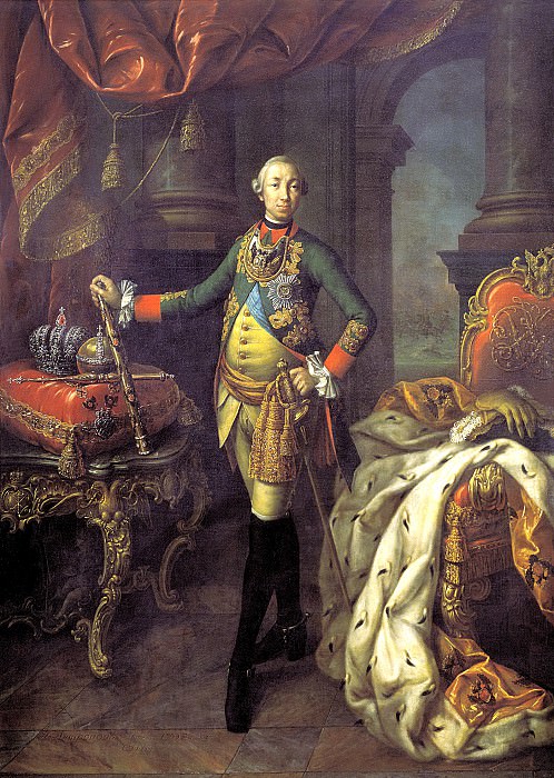 ANTROPOV Alexei – Portrait of Peter III, 900 Classic russian paintings