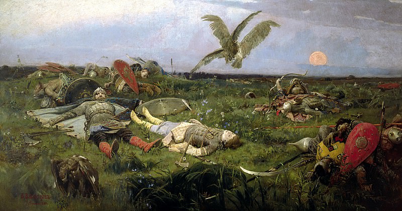 Viktor Vasnetsov – After Igors battle with Polovtsy, 900 Classic russian paintings