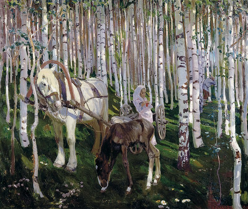 Rylov Arcade – In the woods, 900 Classic russian paintings