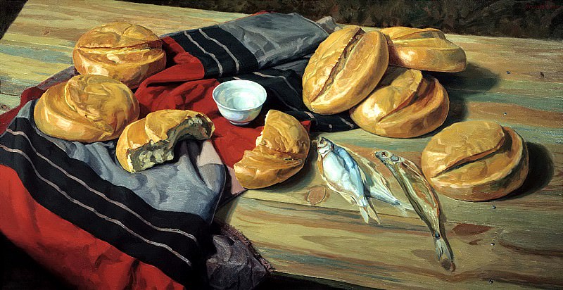 МАТОРИН Виктор – Семь хлебов, 900 Картин самых известных русских художников