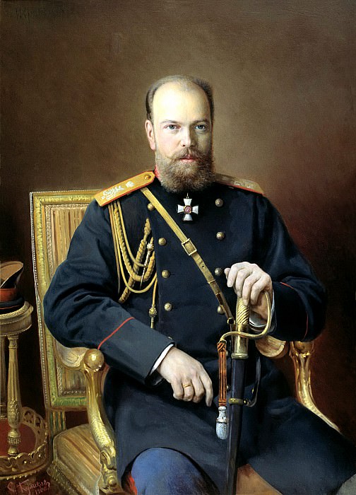 КУЛИКОВ Иван – Портрет Александра III, 900 Картин самых известных русских художников