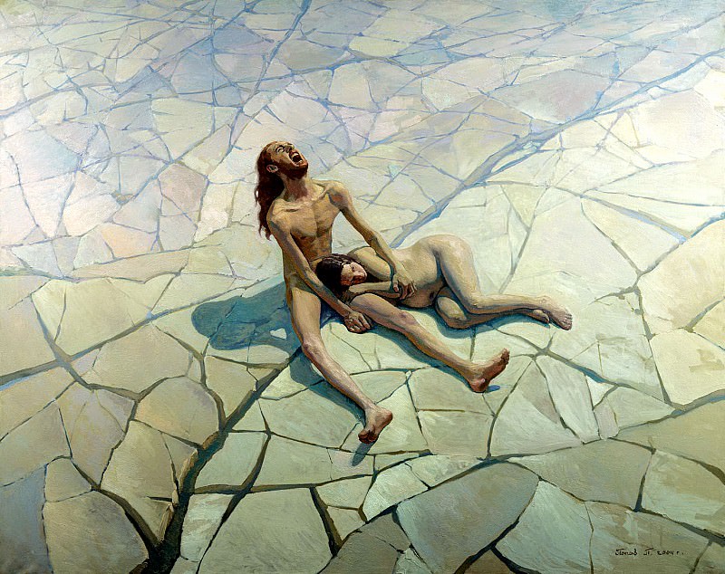 Pavel Popov – Adam and Eve. Paradise Lost, 900 Classic russian paintings
